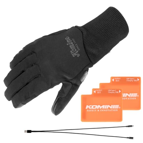 『てる』Komine コミネ　電熱グローブ　ek-220 サイズM Amazon | コミネ(KOMINE) EK-220 ライディングヒートグローブセット